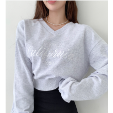 425-소프트 브이넥 맨투맨 / 425-Soft V-Neck Sweatshirt